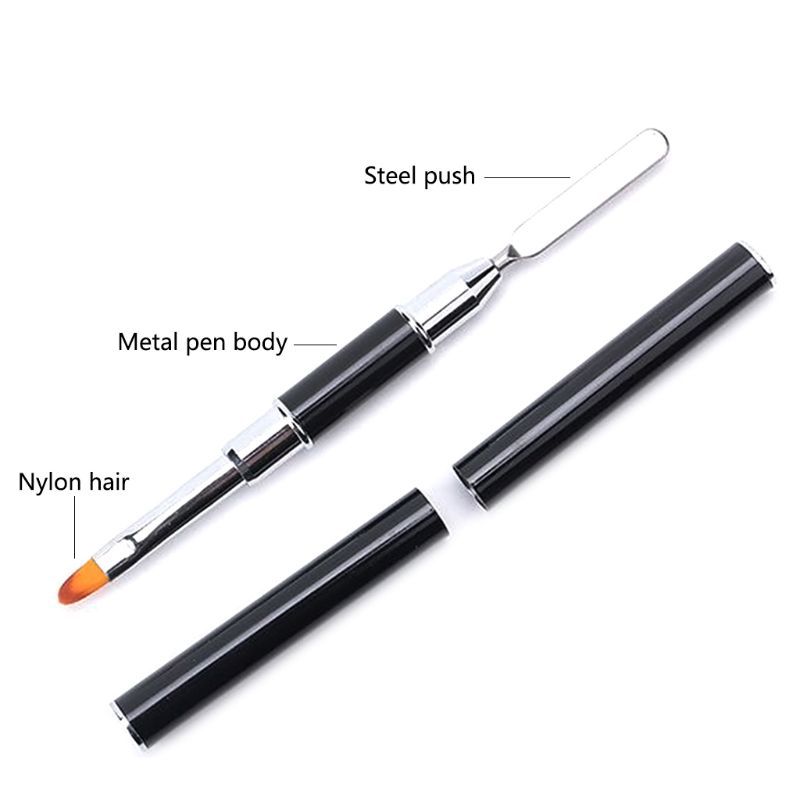 China big nail suppliers good using 3 in 1 nylon hair for  nail art brushes kit nail extension